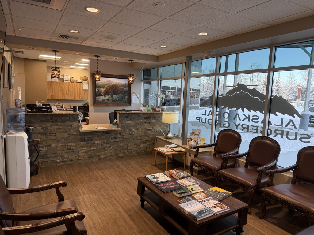 Office lobby area at Alaska Oral Surgery Group.