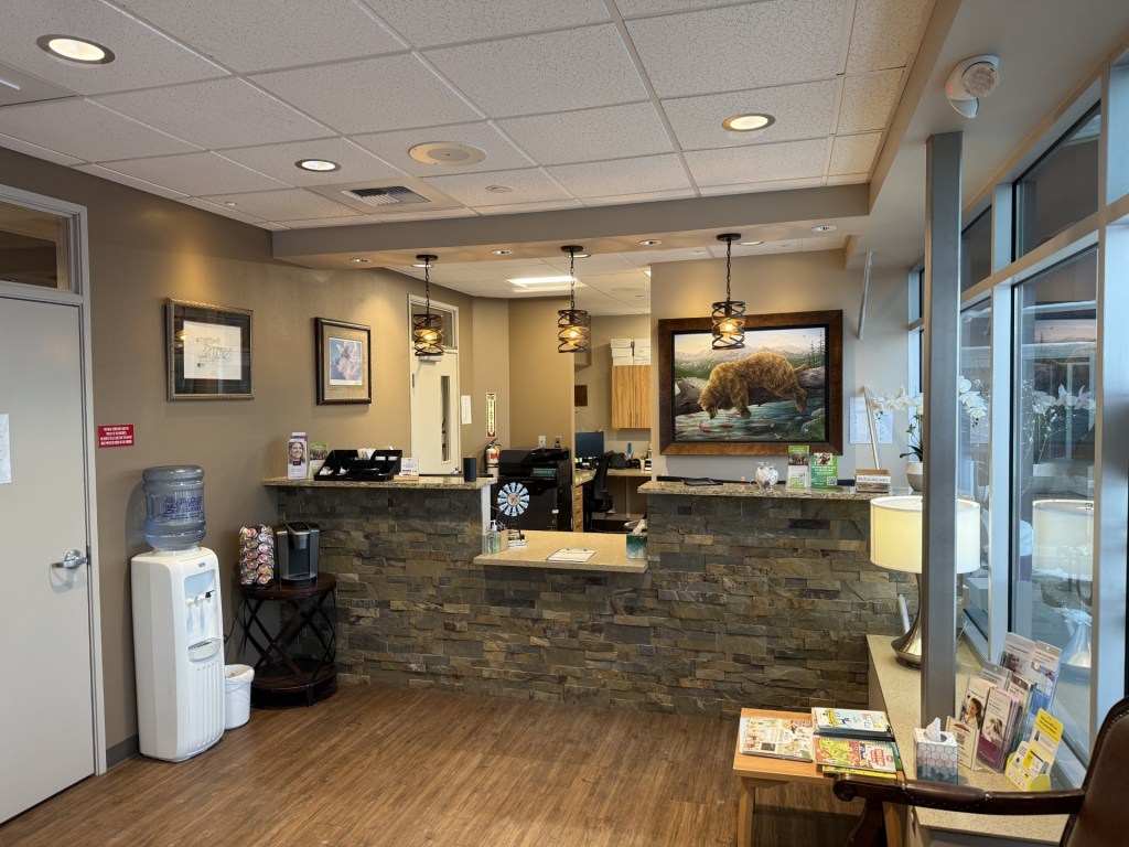 Waiting room at Alaska Oral Surgery Group.
